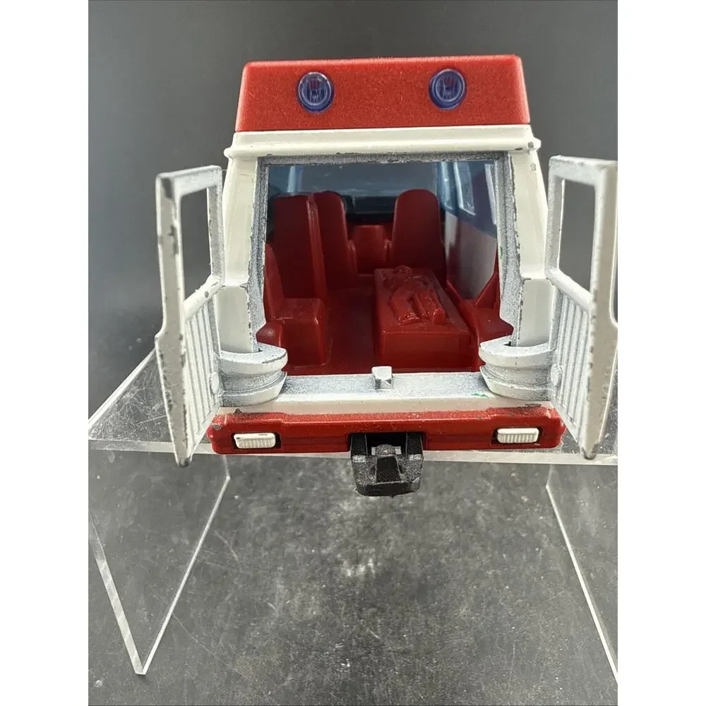 Vintage Majorette Ambulance 1:36 Diecast Made in France Red White